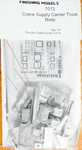 Custom Finishing Models Ho #7072 Crane Supply Carrier Truck Body (kit) Pewter. Fixed Price $41.39.