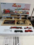 Bachmann Ho Gauge Model Railroad Jingle Bell Express Steam Train Set W/box. Fixed Price $70.00.