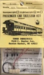 Tomar Industries Ho Scale H-406 Heavyweight Passenger Car Tailsign Kit. Fixed Price $24.99.
