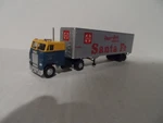 Athearn Ho Scale Freightliner S/a Truck With 40 Ft. Box Trailer Santa Fe. Fixed Price $20.00.