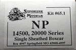 Ho Sunshine Models 65.1 Single Sheathed Boxcar Kit Np 14500, 20000 Series. Fixed Price $119.99.