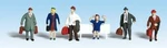 Woodland Scenics A1840 Ho Accents Traveler People Figures (set Of 6). Fixed Price $10.75.