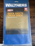 Walthers 933-3524 Ho Dark Cream Brick Sheet X 9-3/4 10.1 24.7CM (pack Of 4). Fixed Price $21.80.