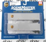 Ho Scale 48' Stoughton Trailers (2-PK) Ups (new Shield) Walthers #949-2256. Fixed Price $34.95.
