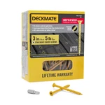 365-PIECE #9 In. Tan Flat-head Wood Deck Screws Star Drive, Lb. Box. Fixed Price $44.98.