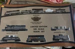 Harley-davidson Individually Numbered Limited Edition Ho Scale Train Set. Fixed Price $130.00.