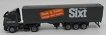 Herpa Ho 1/87 Truck Mb Mercedes 1838 Sixt & Trailer Budget #140669 No Box. Fixed Price $14.02.