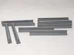 (15) - Gray Jersey Barrier Concrete Median Ho Scale 1:87 Piko Walthers Herpa. Fixed Price $12.99.