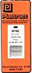 Plastruct 90788 MS-1219 Styrene Rectangle Strip .125 X .187" 10" (10) Pcs. Fixed Price $5.70.
