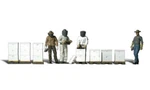 Woodland Scenics A1897 Ho Scale 4 Beekeepers W/ Hives. Fixed Price $16.69.