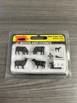Woodland Scenics Ho Scale A1955 Black Angus Cows 11 Pc. Fixed Price $16.99.
