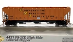 Life Like Proto 2000 21530 4427 PS-2 Cd High Side Covered Hopper Co-op # 7593. Fixed Price $29.99.