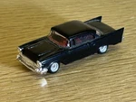 Monogram Mini Exacts Black 1957 Chevrolet Ho Scale For Model Train Layout. Fixed Price $7.99.