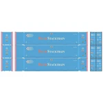 Athearn ATH17765 53' Jindo Container Pacer Stacktrain (3) Scale. Fixed Price $36.98.