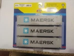 New Athearn Ho 45' Maersk CONTAINERS(3-PACK) 27772, Very Rare.. Fixed Price $75.00.