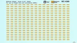 Ho 1:87 Microscale MC-4389 Reflector Strips 4" X 18" Yellow Decals. Fixed Price $5.25.