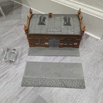 Model Power Built Up Building #578 Herald Tribune / Globe News Ho Scale,as Is. Fixed Price $24.95.