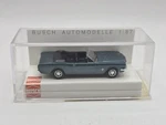 Nib - Ho Scale Busch 47500 Dark Blue 1964 Ford Mustang Convertible. Fixed Price $19.95.