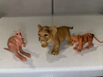 Lot Of 3 Plastic Rubber Animals. Fixed Price $6.00.