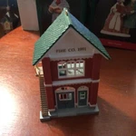 Hallmark Keepsake Ornament 1991 Fire Station- Nostalgic Houses And Shops Mib. Fixed Price $15.00.