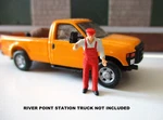 Ho Preiser Figure : Tradesman Worker #4 (use With River Point Station Trucks ). Fixed Price $5.95.