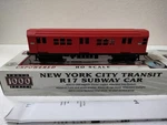 Walthers Ho Proto 1000 Subway Car Nyc Transit 17 Bird Unpowered #6868. Fixed Price $89.99.