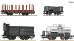 Roco 76077 4 Freight Cars Netherlands Ep On Request Axles For M Rklin Free. Fixed Price $154.76.