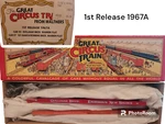 Walthers Ho Scale Model 1967A, Great Circus Train - Flat Cars (# 52 & #57). Fixed Price $30.00.