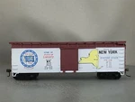 Train Miniature - New York 40' Wood Box Car # 10111. Fixed Price $7.14.