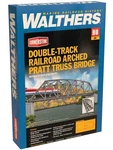 Walthers Ho Scale Double Track Railroad Arched Pratt Truss Bridge Kit 933-4522. Fixed Price $64.75.