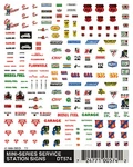 Woodland Scenics Dry Transfer Signs Service Station DT574. Fixed Price $10.98.