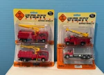 Boley Red 2 Boom, 1 Drill & Flat Trucks. Fixed Price $48.95.