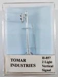 Tomar Industries Ho Scale 2 Light Vertical Signal H-857 Green Red. Fixed Price $19.95.