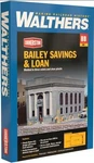 Walthers Cornerstone 933-3031 Bailey Savings And Loan -- Kit- Ho Scale. Fixed Price $46.99.