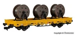 Kibri Kit 26269 Ho Flat Wagon With Cable Drum Load. Fixed Price $177.55.