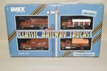 Ho Scale Diecast Imex Model Classic Railway Trucks Set Sl-sf Frisco Rr. Fixed Price $24.00.