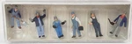 Preiser New 10453 Ho 1/87 Set Of 6 Us Transition Era Diesel & Steam Engine Crew. Fixed Price $30.39.