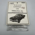 Williams Brothers Ho Scale 1964 Pontiac Gto Kit #56200. Fixed Price $9.99.