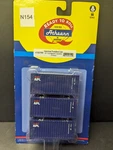 Athearn ATH27959 Ho Scale 20' Corrugated Container Apl 3-PACK New. Fixed Price $38.99.