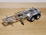 Herpa Promotex Ho 20' Chrome Im Container Chassis 1:87/RTR. Fixed Price $17.50.
