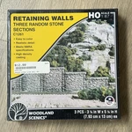 Woodland Scenics Retaining Walls Three Random Stone Sections C1261 H0 1/87. Fixed Price $11.24.