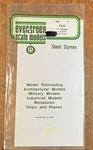 Evergreen Scale Models/styren /4505 /tile/ 1/4" Squares /1' 3X3/ .040". Fixed Price $7.00.