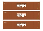 Walthers 949-18256 40' Fully Corrugated Container 3-PACK Hmm Ho Scale. Fixed Price $33.99.