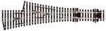 Asymmetric Three Way Turnout Ho/oo Code 75 Peco Gauge SL-E199. Fixed Price $92.84.
