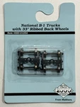 Proto 2000 Ho National B-1 Trucks With 33 Inch Rib Back Wheels Nip Early. Fixed Price $11.00.