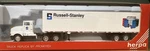 Rare Promotex Herpa Ho 1/87 Russell-stanley Kenworth Daycab Tractor & Trailer. Fixed Price $19.99.