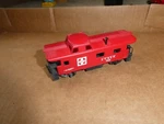 Vintage 1970S Ho Scale Mantua At&sf 7240 Caboose Car 3/4" Long. Fixed Price $18.00.