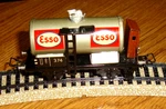 Marklin Ho 374 .6 Esso Tank Car 1947 Tinplate Bk 4.2 Couplings Ln. Fixed Price $75.00.