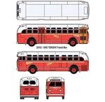 Classic Works 32312 Ho Mini Metals Pe Santa Monica Gmc TDH-3610 Bus. Fixed Price $44.10.
