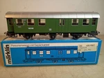 Marklin Ho 4080 Green Passenger Coach With Baggage Compartment + Original Box. Fixed Price $14.95.